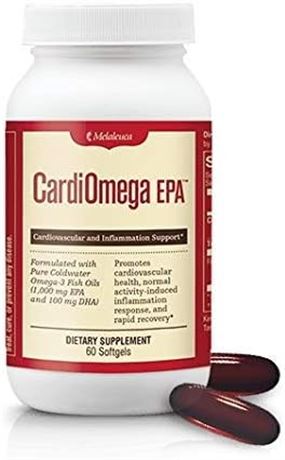 CardiOmega EPA 60 softgels cardiovascular and inflammation support BB 09/25