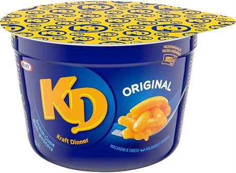Kraft Dinner Original Macaroni & Cheese Snack Cups