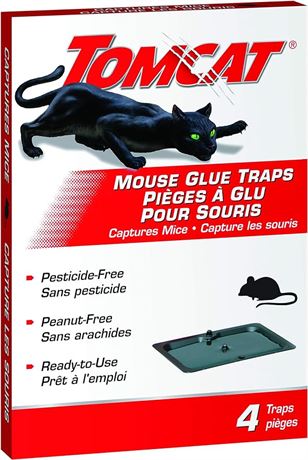 Tomcat 0365310 Mouse Glue Traps 4-Pack