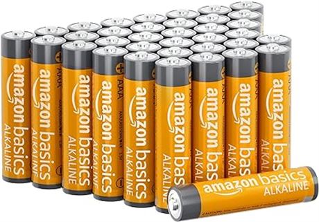 Amazon Basics 36 Pack AAA High-Performance Alkaline Batteries 10-Year Shelf Life