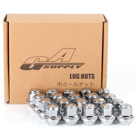 17 PCs GAsupply M12x1.5 Lug Nuts 1.25", One-Piece OEM Factory Style Replacement