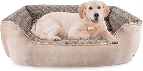 Large, JOEJOY Rectangle Dog Bed for Large Medium Small Dogs Machine Washable