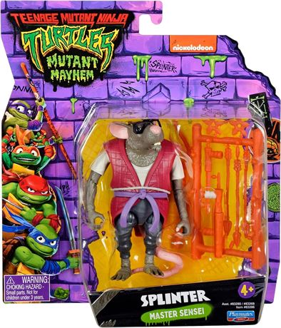 Teenage Mutant Ninja Turtles: Mutant Mayhem 4” Splinter Basic Action Figure