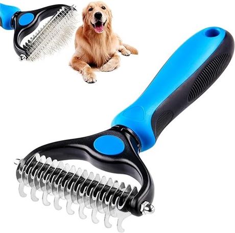 Havenfly Pet Grooming Brush-Pet Christmas Gift,Extra Wide Dogs Deshedding Rakes