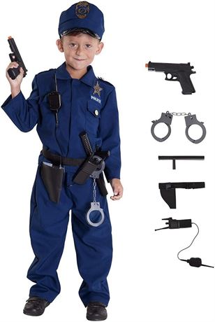LRG - Morph Boys Policeman Costume, Includes 5 Accessories