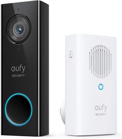 eufy Security, Wi-Fi Video Doorbell, 2K Resolution, Requires Existing Wires