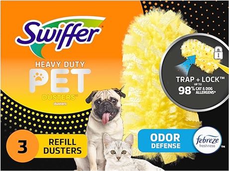 Swiffer Duster 360 Pet Heavy Duty Odour Defense Refills, 3 Count