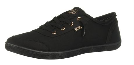 US:7.5 WOMEN, Skechers Bobs B Cute Slip On Sneaker, Black/Black