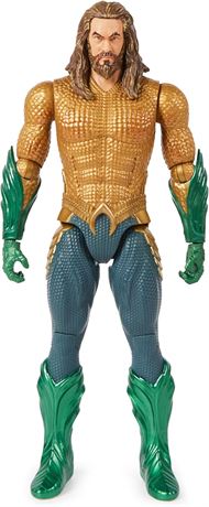 DC Comics, Aquaman Action Figure, 12-inch, Detailed Sculpt and Movie Styling