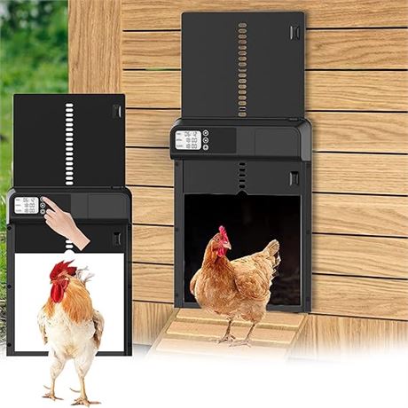 2023 New Automatic Chicken Coop Door, Chicken Coop Accessories Aluminum Chicken