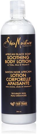 384ml Shea Moisture Soothing Body Lotion for dry skin African Black Soap