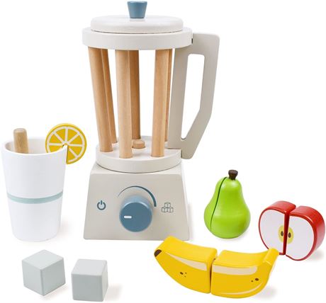 PairPear Smoothie Maker Blender Set - Wooden Toy Mixer