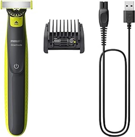 Philips Norelco OneBlade 360 Face, Hybrid Electric Beard Trimmer, QP2724/22
