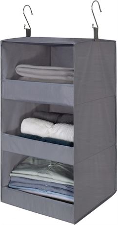 GRANNY SAYS 3-Shelf Hanging Closet Organizer, Pack of 1 Hanging Shelves