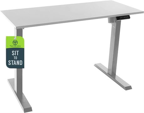 TechOrbits Adjustable Standing Desk – 47 x 24 Inch, Motorized Electric Tabletop
