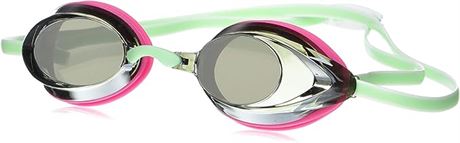 Pink & Green Speedo Women's Swim Goggles Mirrored Vanquisher 2.0
