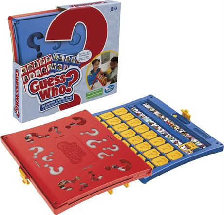 Guess Who? Board Game Original Guessing Game, Easy to Load Frame, Double-Sided