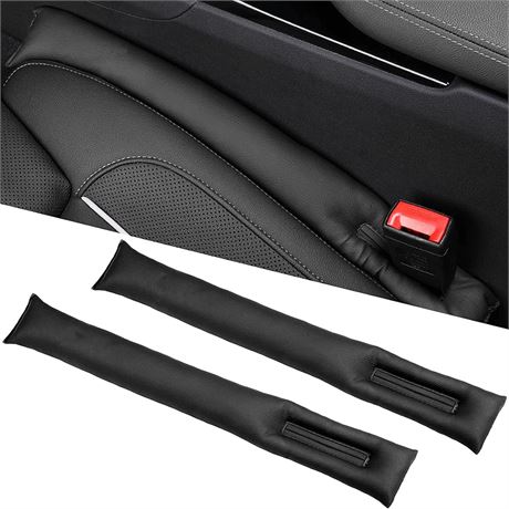 Car Seat Gap Filler(2 Pack),PU Leather Cotton Filler,Car Essential Seat Gap Cove