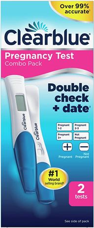 Clearblue Pregnancy Test Stick Combo Pack with Rapid Detection & Weeks Indicator