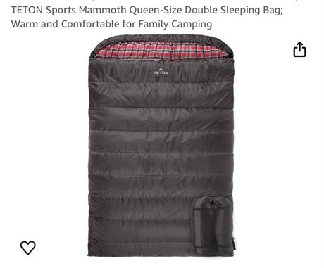 TETON Sports Mammoth Queen-Size Double Sleeping Bag