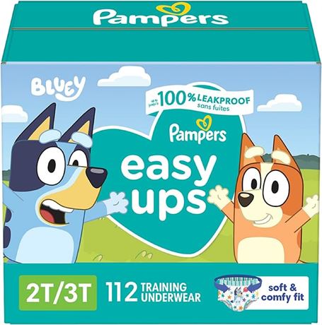 Size 4 (2T-3T) ,Pampers Potty Training Underwear for Toddlers, Easy Ups Diapers