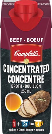 4 pack CAMPBELL'S Concentrated Beef Broth 250 ml