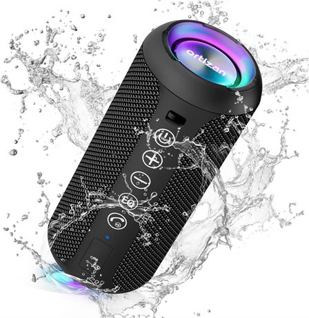 Ortizan Portable Bluetooth Speaker, IPX7