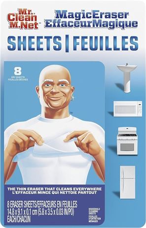 Mr. Clean Magic Eraser Cleaning Sheets, the power of a Magic Eraser