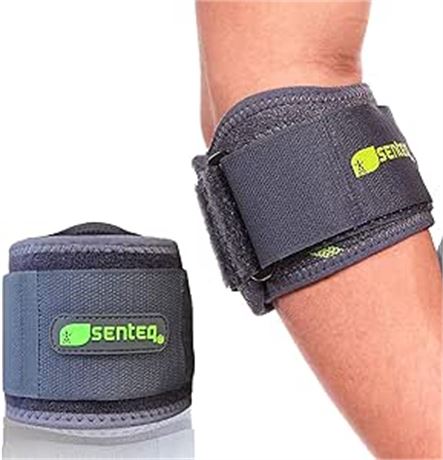 Elbow Support Brace by SENTEQ, Medical Grade, US FDA Approved. Tennis & Golfer's