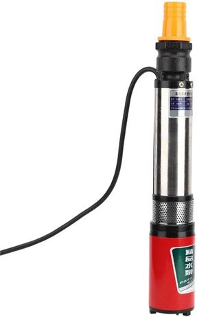 DC 12V Deep Well Electric Submersible Pump, Single Suction Stainless Steel