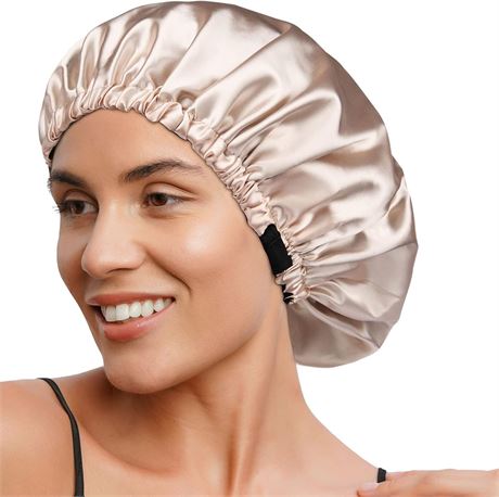 YANIBEST Satin Bonnet Silk Bonnet Sleep Cap for Women - Extra Large Reversible