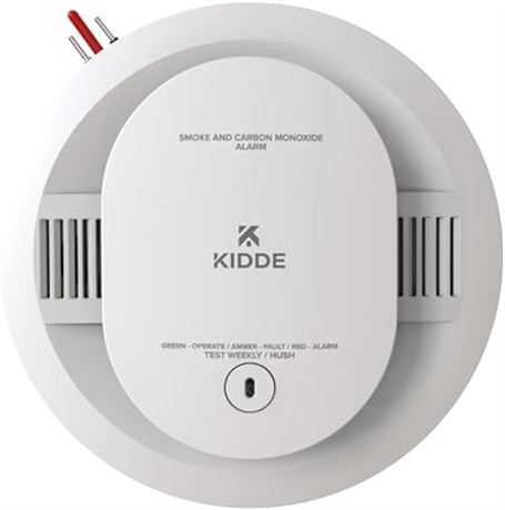 Kidde Smoke + Carbon Monoxide Voice Alarm with AA Backup Batteries.