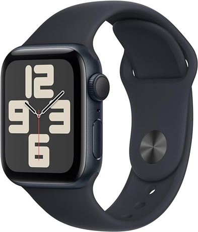 Apple Watch SE (2nd Gen) [GPS 40mm] Smartwatch with Midnight Aluminium Case with