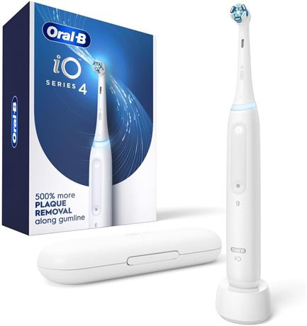 Oral B iO Series 4 Electric Toothbrush, Rechargeable, White