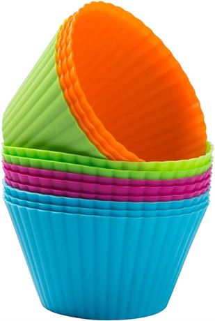 Webake Silicone Cupcake Liner Muffin Baking Cups 9 cm Pack of 12